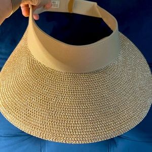 Eric Javits Champ II Visor. Full UPF50 protection. Gold/Sand. Eric Javitz